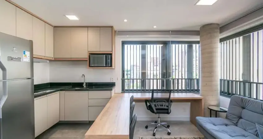 Loft de alto padrão construtivo no bairro moinhos de vento, planta de 29,60 m2 p