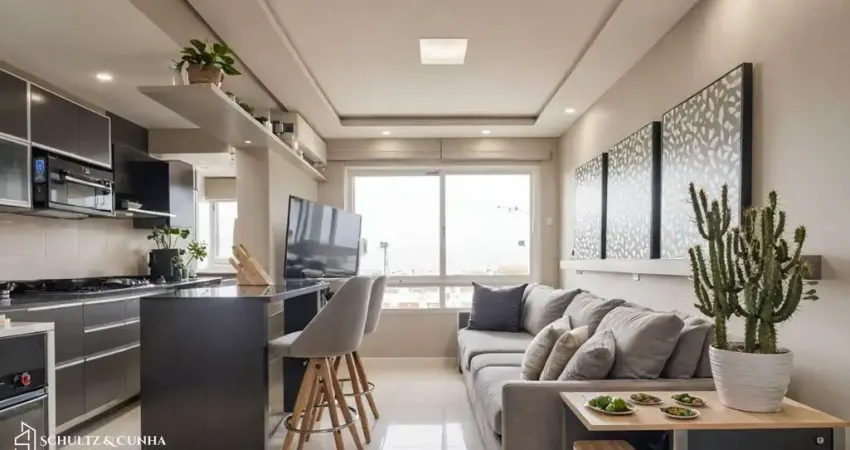 Vende-se apartamento com 2 quartos (1 suíte), 55m² e 2 vagas – petrópolis