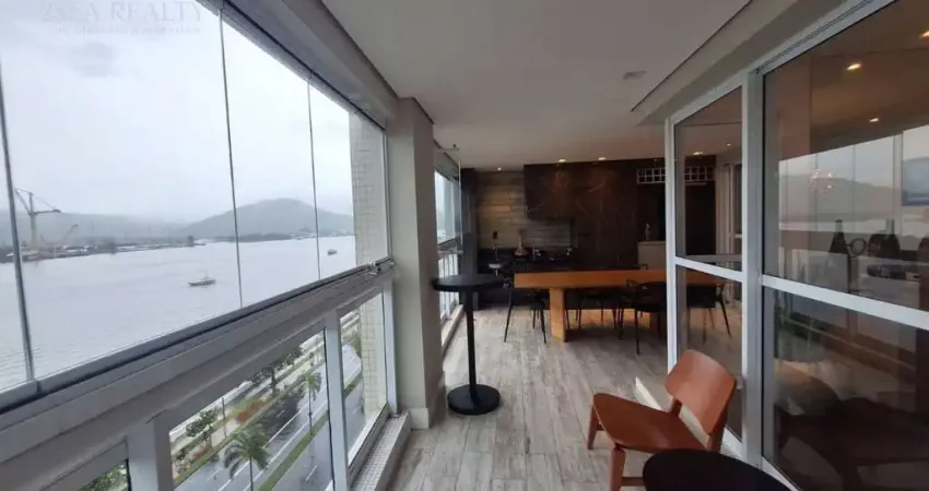 Apartamento à venda na ponta da praia em santos com 4 quartos e varanda gourmet, vista mar