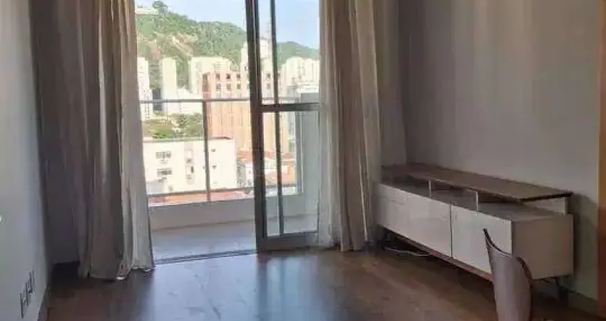 Apartamento à venda - 1 quarto, vaga de garagem demarcada, campo grande/santos