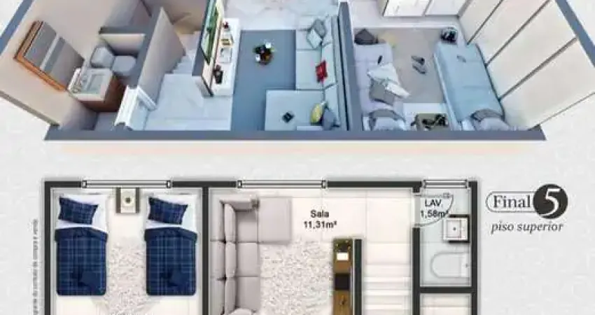 Apartamento com 2 quartos à venda na Rua Araxá, Jardim Imperador, Praia Grande