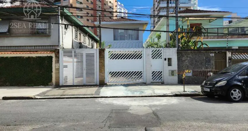 Casa venda/locação no embaré - 3 dorms. - com sauna e piscina em santos/sp