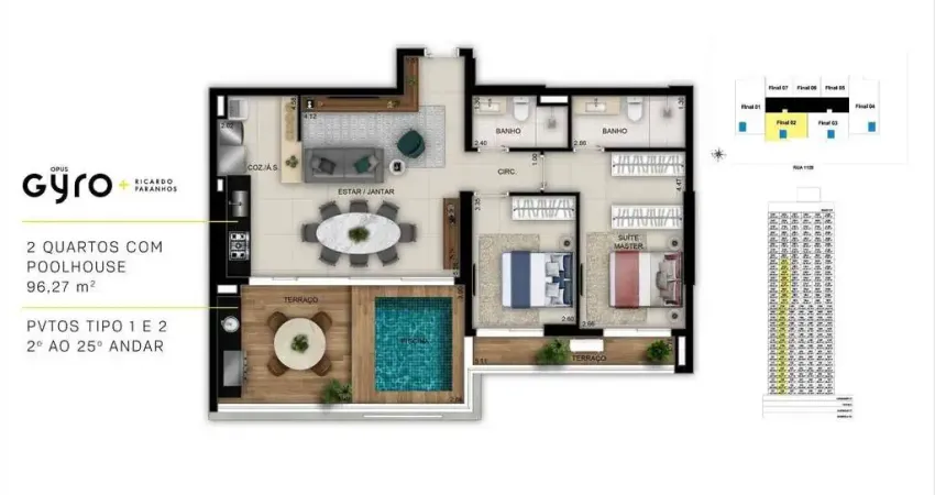 Apartamento com 2 quartos à venda na Rua 1128, Setor Marista, Goiânia