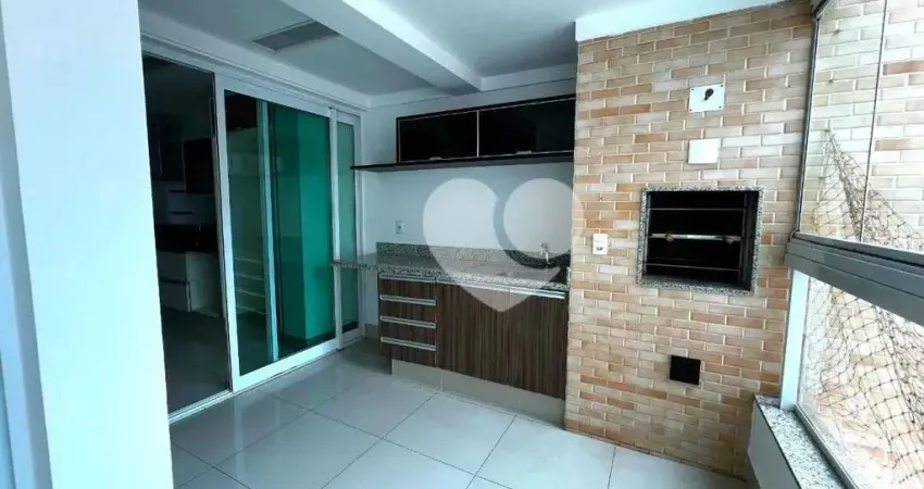 Apartamento 3 suítes climatizado com armários churrasqueira carvão
