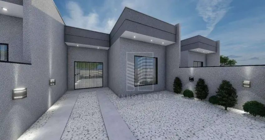 Casa mcmv com 2 dormitórios sendo 1 suíte à venda, 54 m² por r$ 350.000