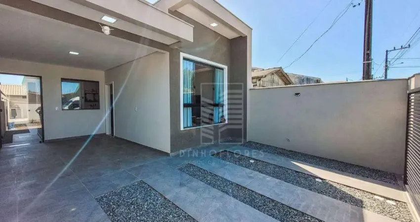 Linda casa com 3 dormitórios sendo 1 suíte e quintal à venda, 85 m² por R$ 550.000 - Itajuba - Barra Velha/SC