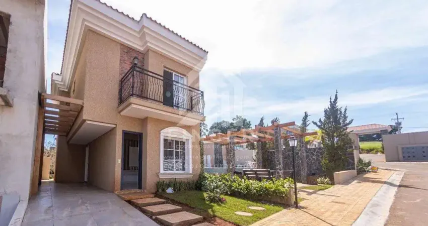 Casa em condomínio para venda em ponta grossa, oficinas, 3 dormitórios, 1 suíte, 1 banheiro, 2 vagas