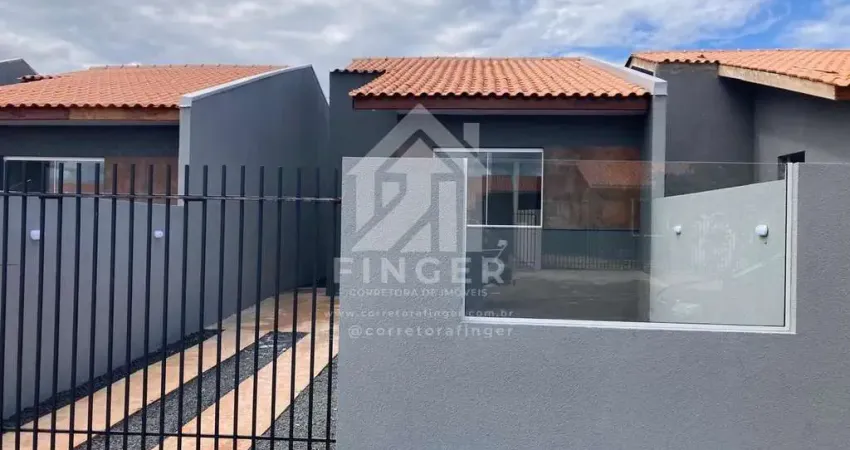 Casa para venda em ponta grossa, cara cara, 2 dormitórios, 1 banheiro, 1 vaga