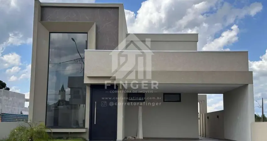 Casa em condomínio para venda em ponta grossa, uvaranas, 3 dormitórios, 1 suíte, 1 banheiro, 2 vagas