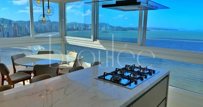 Apartamento frente mar mobiliado na barra sul de balneário camboriú-sc para locação/aluguel anual