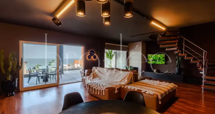 Cobertura vista mar finamente mobiliada na praia dos amores em balneário camboriú-sc