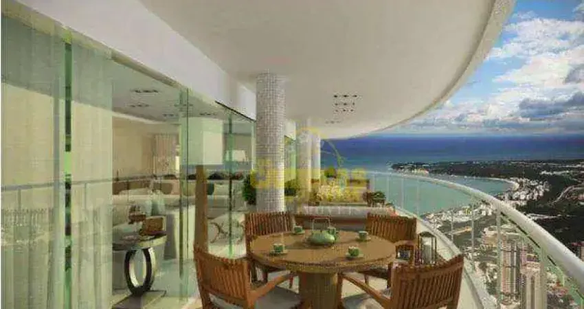 Apartamento com vista para o mar e área de lazer completa no altiplano - ap1953