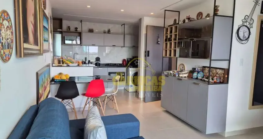 Apartamento com 2 dormitórios para alugar, 64 m² por r$ 3.500,00/mês - poço - cabedelo/pb