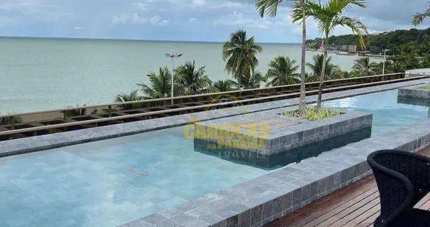 Flat com 1 dormitório à venda, 34 m² por r$ 620.000,00 - cabo branco - joão pessoa/pb