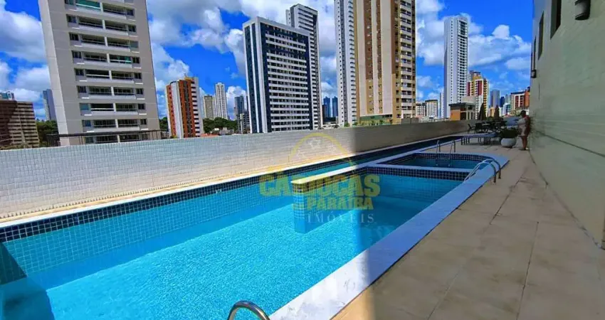 Apartamento pcd com 1 dormitório, varanda estendida, à venda, 34 m² por r$ 450.000 - manaíra - joão pessoa/pb