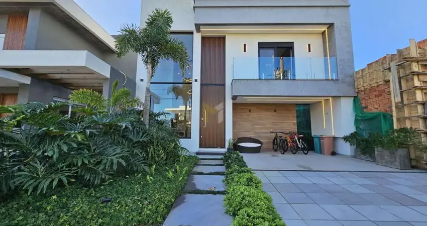 Casa 4 suítes mobiliada decorada com piscina no condomínio blue xangri-lá