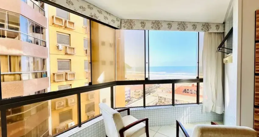 Apartamento 1 dormitório vista para o mar mobiliado no centro - capão da canoa