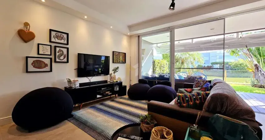 Apartamento giardino 2 dormitórios beira de lago no rossi xangri-lá