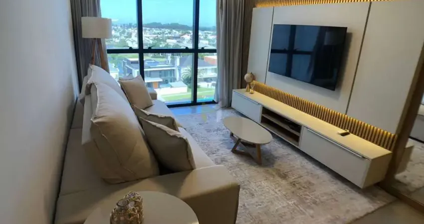 Apartamento mobiliado e decorado com infraestrutura completa