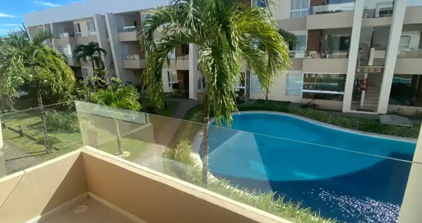 Destaque do mês! apartamento porteira fechada 2 suítes, alto padrão, 100m da praia de guarajuba