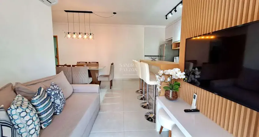 Apartamento toninhas, 3 dorms(1 suite) com planejados na cozinha e dormitorios