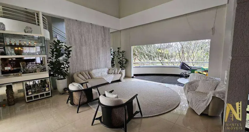 Casa em condominio fechado, 4 dormitórios à venda, 514 m² por r$ 2.700.000 - gleba palhano - londrina/pr