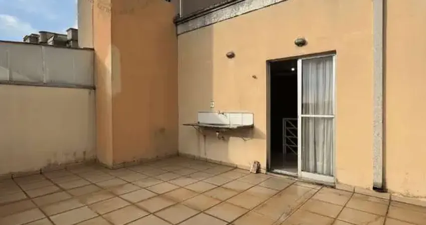 Cobertura para venda ou locação com, 2 dormitórios, 2 banheiros, 2 vagas garagem coberta, terraço,