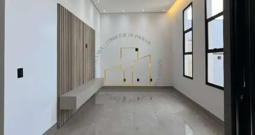 Casa á venda com 03 dorm (1 suíte com closet), área gourmet rica em detalhes com piscina, pé direit