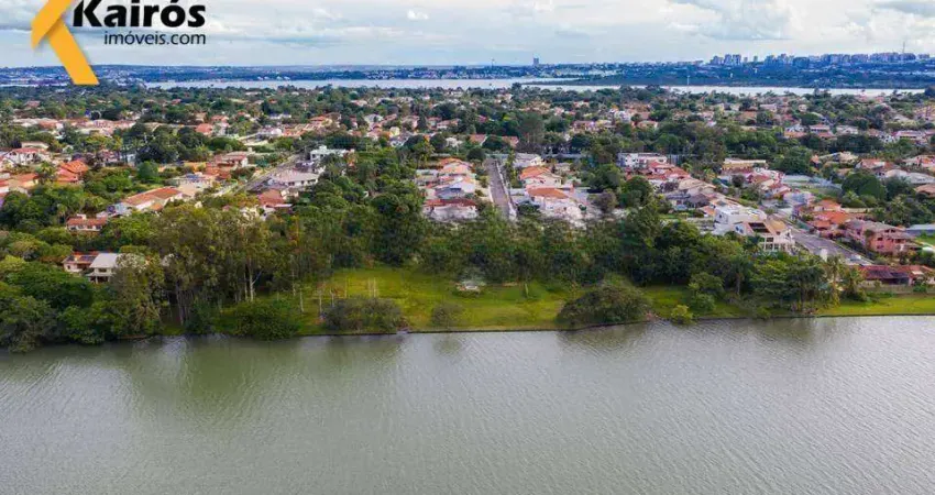 Exclusivo terreno beira lago (ponta de picolé) com área total de10.400m². inf.: (61) 9.8300-2010