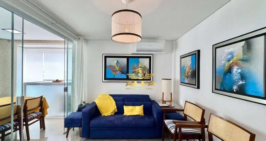 Apartamento com 2 dormitórios à venda, 70 m² por r$ 795.000,00 - pitangueiras - guarujá/sp