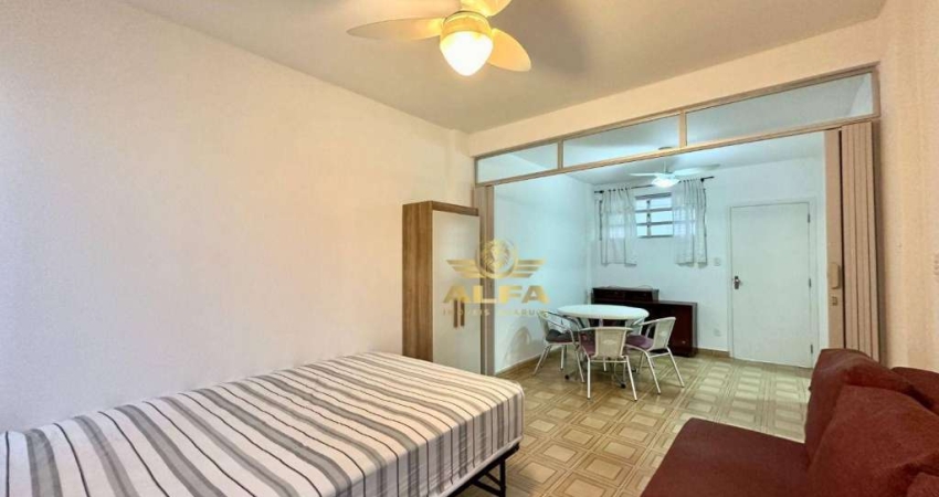 PERTO DO MAR - Apartamento na Praia das Pitangueiras de 1 dormitório - Guarujá-SP.