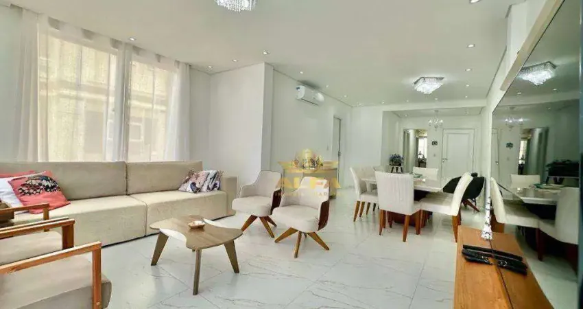 Apartamento com 4 dormitórios à venda, 151 m² por r$ 970.000,00 - pitangueiras - guarujá/sp