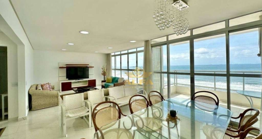 FRENTE MAR, Apartamento com 4 Suítes à venda, Praia das Pitangueiras, Guarujá.
