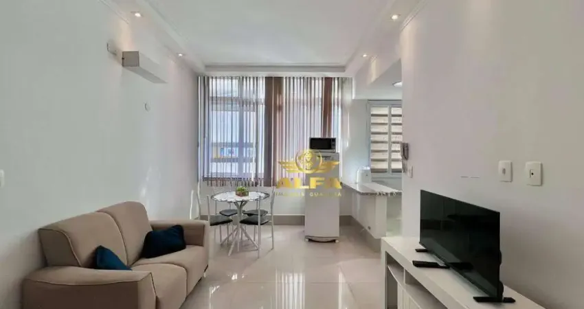 Apartamento mobiliado a 50 metros do mar à venda na praia das pitangueiras – centro do guarujá/sp | alfa imóveis guarujá