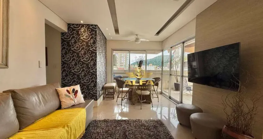 Cobertura com vista para o mar na praia da enseada, guarujá – 3 dormitórios, piscina e gourmet | alfa imóveis guarujá