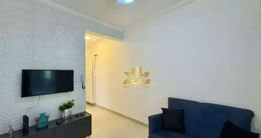 Apartamento reformado à venda na praia das astúrias, guarujá – 2 dormitórios e 1 vaga | alfa imóveis guarujá