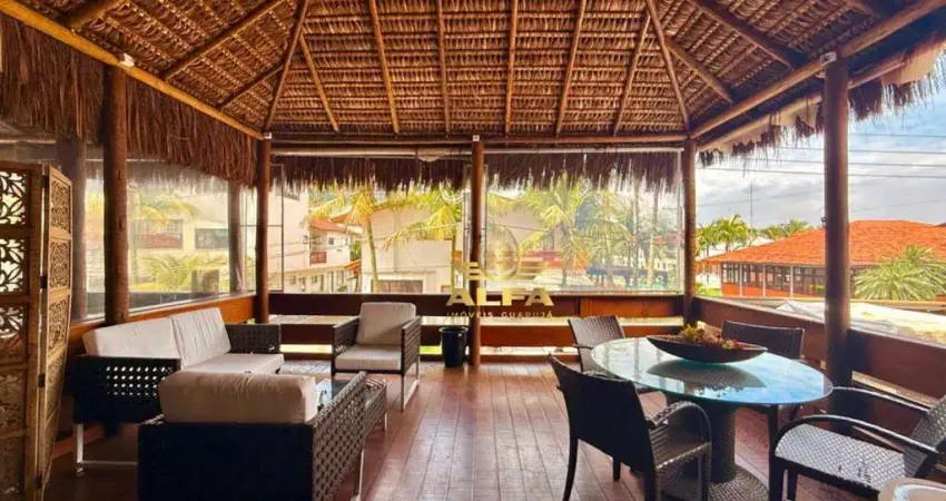 Casa decorada com vaga náutica no marina del rey – alfa imóveis guarujá