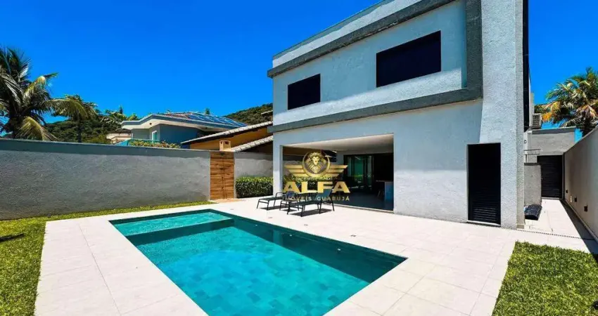 Casa reformada no condomínio pernambuco ii guarujá; 5 dormitórios; gourmet + piscina; alto padrão | alfa imóveis guarujá