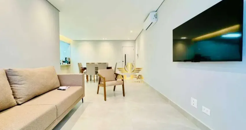 Apartamento reformado na praia das astúrias guarujá com suíte, ar-condicionado e 1 vaga a 2 quadras do mar | alfa imóveis guarujá