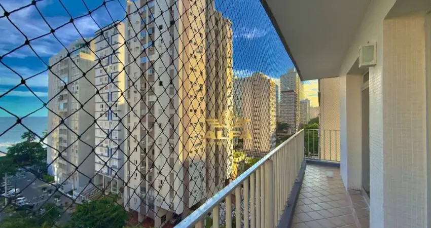 Apartamento com vista mar em condomínio pastilhado na praia das pitangueiras – alfa imóveis guarujá