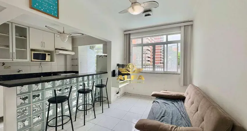 Apartamento à Venda na Praia das Astúrias a 1 Quadra do Mar com Suíte e Conceito Aberto – Alfa Imóveis Guarujá