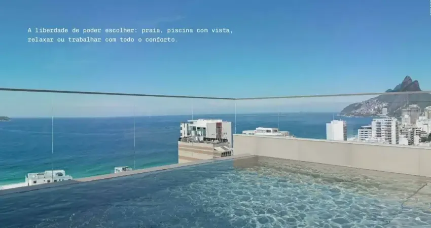 Apartamento double suítes-vista livre para o mar de ipanema