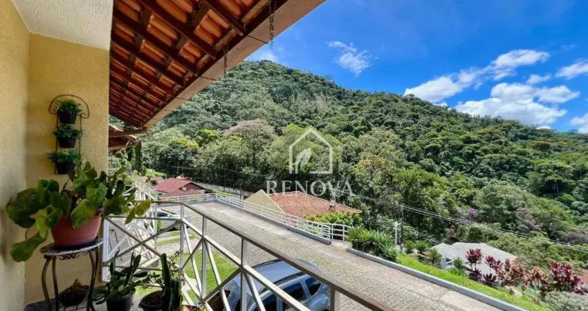Casa com três quartos à venda por r$ 620.000 - cascata dos amores - teresópolis/rj