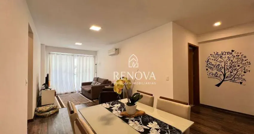 Apartamento com um quarto à venda, 64 m² por r$ 395.000 - várzea - teresópolis/rj
