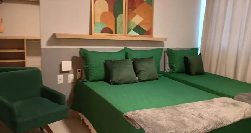 Studio Pronto para se mudar, mobiliado, no coração da Ilha do Leite.