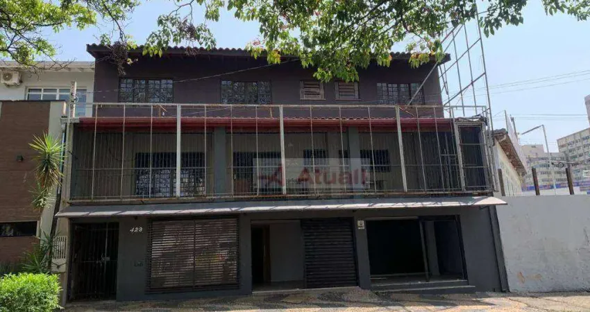 Casa comercial para alugar, 277 m² por r$ 6.358/mês - jardim proença - campinas/sp