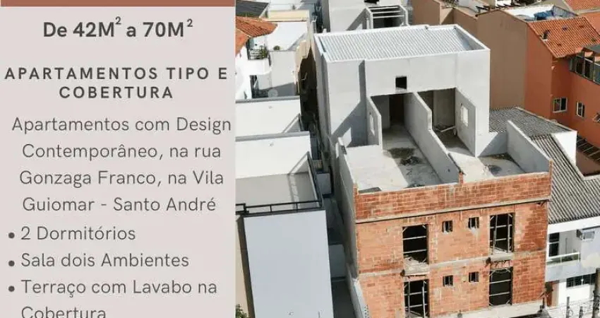 Apartamento sem condomínio à venda, com 2 dormitórios na vila guiomar – santo andré, sp