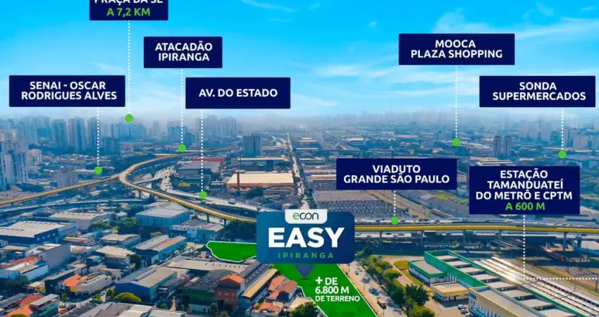 Apartamento à venda com 2 quartos - easy ipiranga - vila prudente, são paulo/sp