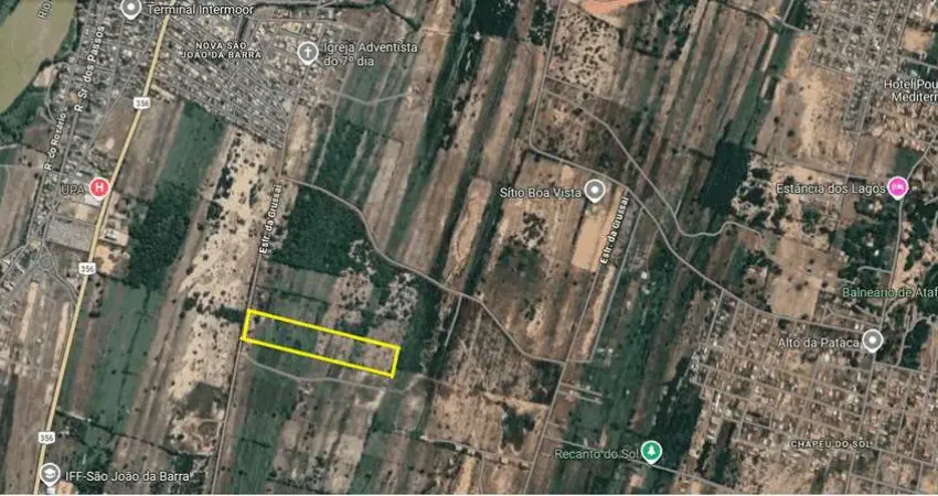 Terreno à venda com 63.330m² – documentação ok – chatuba, são joão da barra/rj