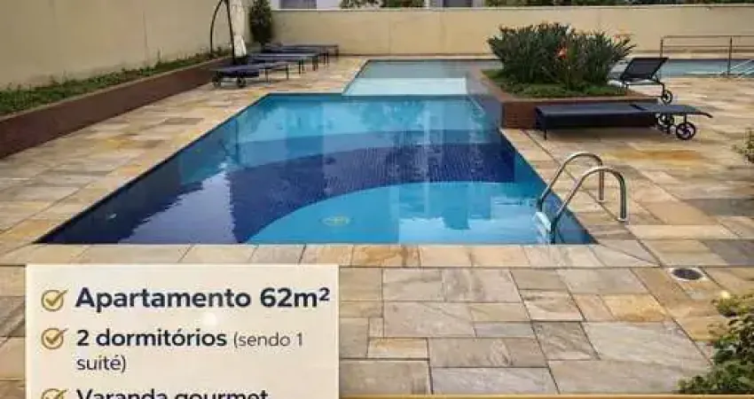 Apartamento 65m² 2 dormitórios com suíte varanda gourmet 1 vaga. More em um Verdadeiro Condomínio